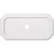 Ekena Millwork Emerald Architectural Grade PVC Ceiling Medallion, 38"W x 19"H x 3"ID x 13 1/4"C x 1"P, One-Piece CMP38X19ED-03000 - alternate 1